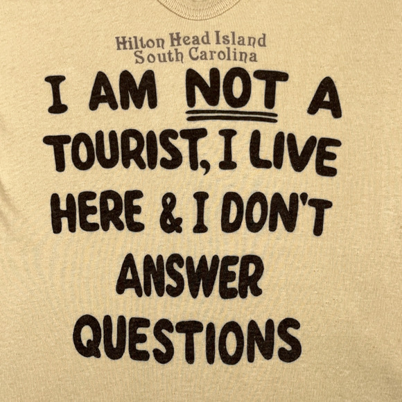 Vintage Hilton Head Shirt Womens SMALL Brown Not Tourist South Carolina USA 80s - Picture 2 of 7